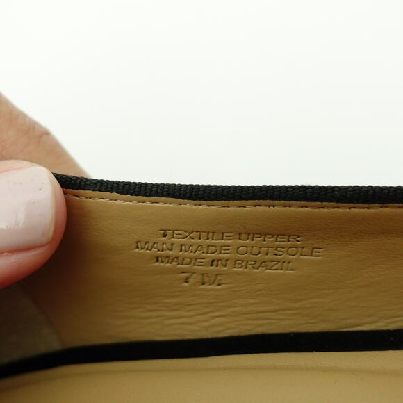 Talbots Black & White Tweed Pearl Classic Comfort Block Heel Pumps- Size 7 - Picture 9 of 9